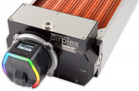 airplex modularity system 360 mm, Kupfer-Lamellen, D5 NEXT Pumpe, Edelstahl-Seitenteile