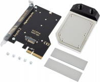 kryoM.2 PCIe 3.0/4.0 x4 Adapter für M.2 NGFF PCIe SSD, M-Key mit vernickeltem Wasserkühler