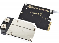 kryoM.2 PCIe 3.0/4.0 x4 Adapter für M.2 NGFF PCIe SSD, M-Key mit vernickeltem Wasserkühler