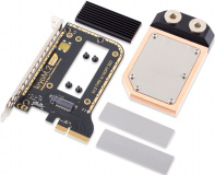 kryoM.2 evo PCIe 5.0/4.0/3.0 x4 adapter for M.2 NGFF PCIe SSD, M-Key with water block