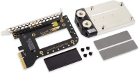 kryoM.2 RGBpx PCIe 5.0/4.0/3.0 x4 Adapter für M.2 PCIe SSD, M-Key mit vernickeltem Wasserkühler