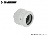 Barrow 14 mm hard tube fitting G1/4, extended edition, white