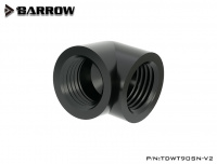 Barrow Adapter 90°, Innengewinde G1/4, schwarz