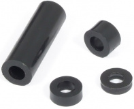 Spacer ring 2 mm for M4, black polyamide