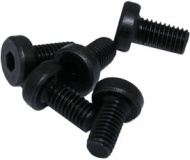 Schraube M3 x 6 mm, flacher Zylinderkopf, Innensechskant, schwarz