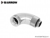 Barrow adapter 90° (Snake), 3-way rotary, internal/external thread G1/4, silver