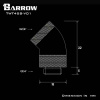 Barrow adapter 45°, dual rotary, internal/external thread G1/4, black