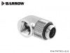 Barrow adapter 90°, rotary, internal/external thread G1/4, silver