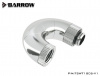 Barrow adapter 180° (Snake), 5-way rotary, internal/external thread G1/4, silber