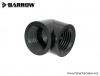 Barrow adapter 90°, internal threads G1/4, black