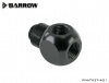 Barrow T-connector, rotary, internal/external thread G1/4, black
