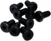 Screw M3 x 8 mm, low head socket cap, hexagon socket, black