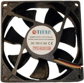 Titan Fan TFD-9225M12B, 92x92x25mm