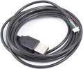 USB cable A-plug to 5 pin miniature connector, length 200 cm