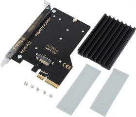 kryoM.2 PCIe 3.0 x4 adapter for M.2 NGFF PCIe SSD, M-Key with passive heatsink