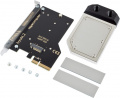 kryoM.2 PCIe 3.0/4.0 x4 adapter for M.2 NGFF PCIe SSD, M-Key with nickel plated water block