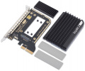 kryoM.2 evo PCIe 5.0/4.0/3.0 x4 adapter for M.2 NGFF PCIe SSD, M-Key with passive heatsink