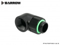 Barrow adapter 90°, rotary, internal/external thread G1/4, black