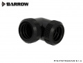Barrow 90° Multi-Link elbow connector for 14 mm hard tubes, black