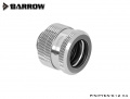 Barrow 12 mm Hardtube-Verschraubung G1/4, verlängerte Ausführung, silber