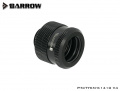 Barrow 14 mm hard tube fitting G1/4, extended edition, black