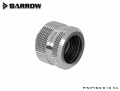 Barrow 16 mm Hardtube-Verschraubung G1/4, verlängerte Ausführung, silber