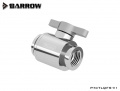 Barrow mini ball valve G1/4, silver