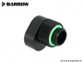 Barrow 360° drehbarer Adapter mit Versatz-Funktion, G1/4, schwarz