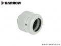 Barrow 12 mm Hardtube-Verschraubung G1/4, verlängerte Ausführung, weiß