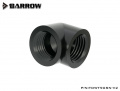 Barrow adapter 90°, internal threads G1/4, black