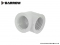 Barrow adapter 90°, internal threads G1/4, white