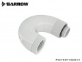 Barrow adapter 180° (Snake), 5-way rotary, internal/external thread G1/4, white