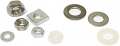 Washer for M2.5, zinc plated steel